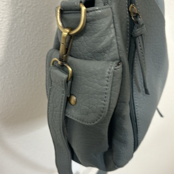 Montana West Gray/ Blue Western Style Concealed Carry Purse - Picture 7 of 7